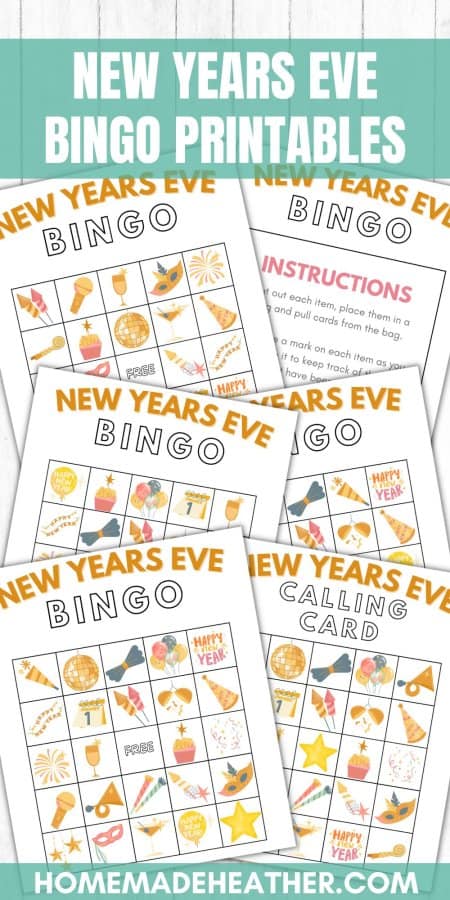 New Years Eve Bingo Printables