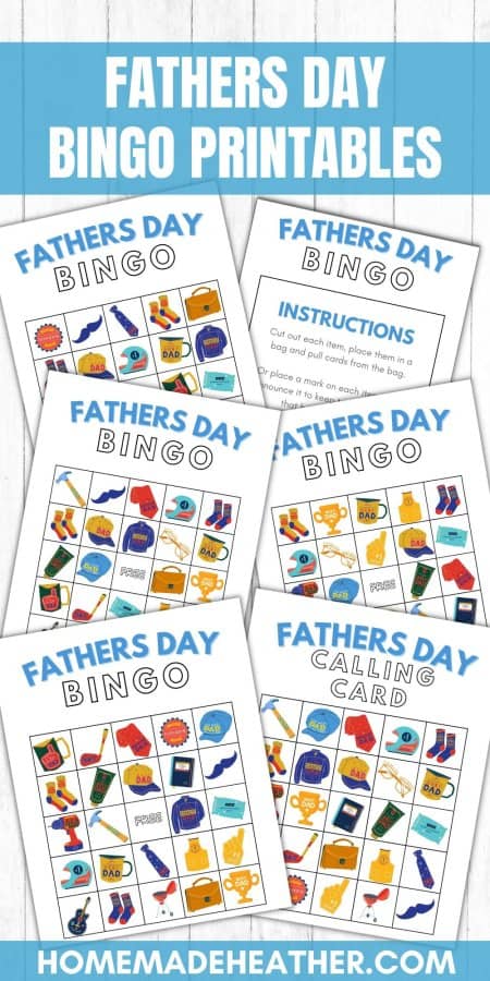 fathers day bingo printables