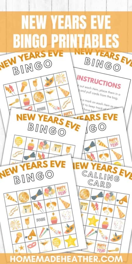 New Years Eve Bingo Printables