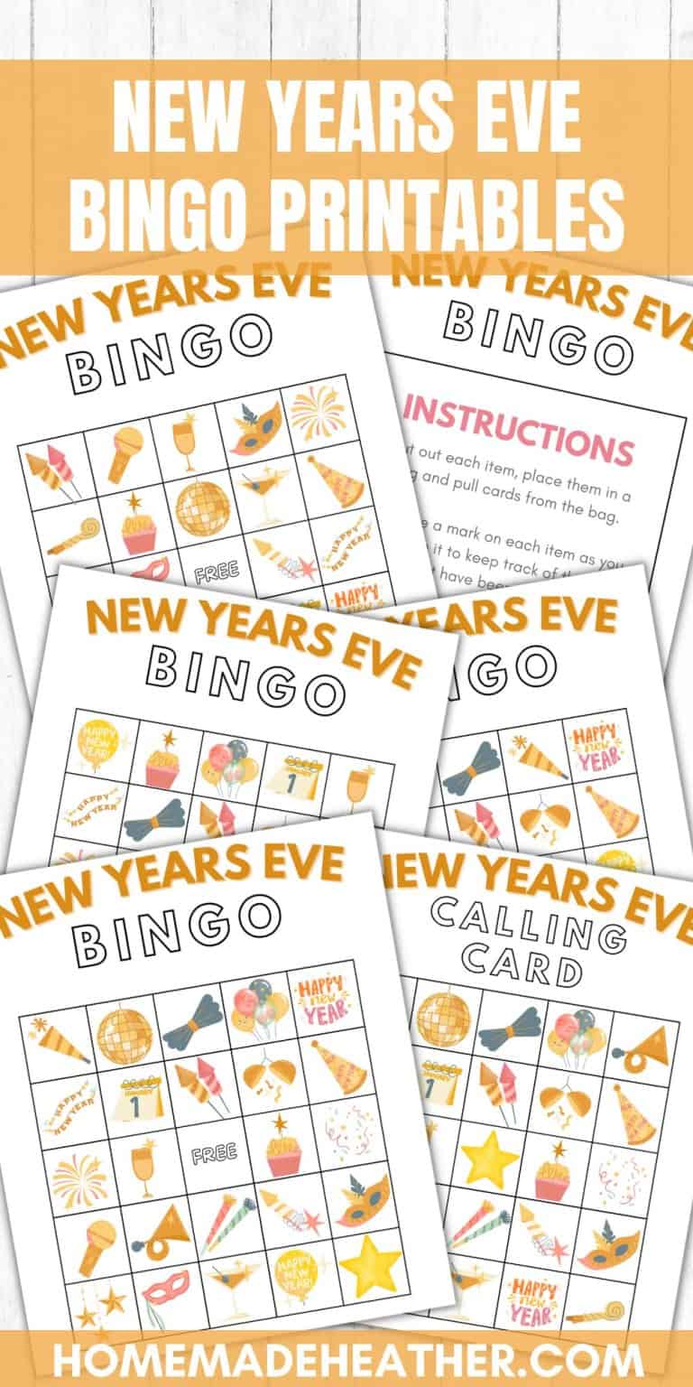 New Years Eve Bingo Printables