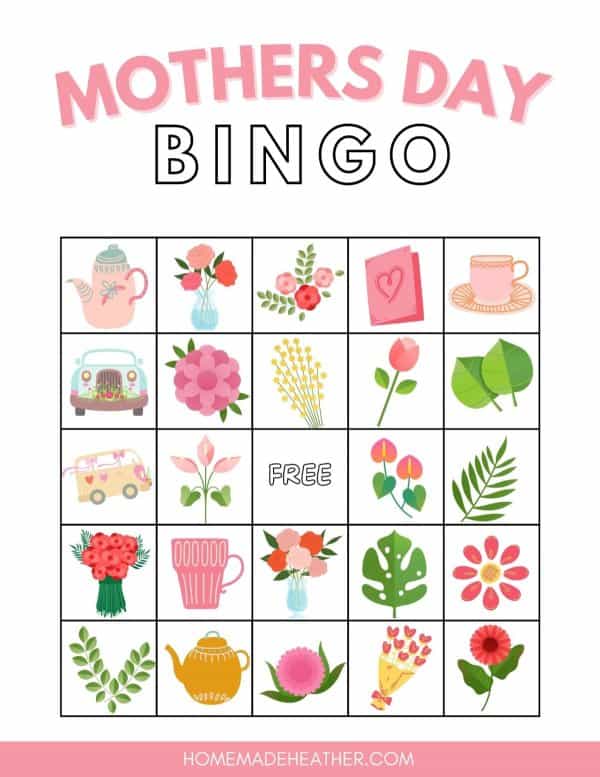 Mothers Day Bingo Printables