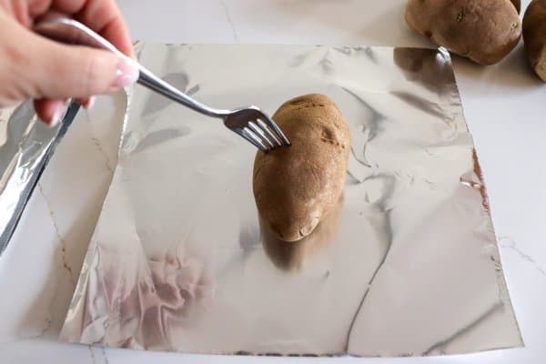 Baked Potato in Foil Process