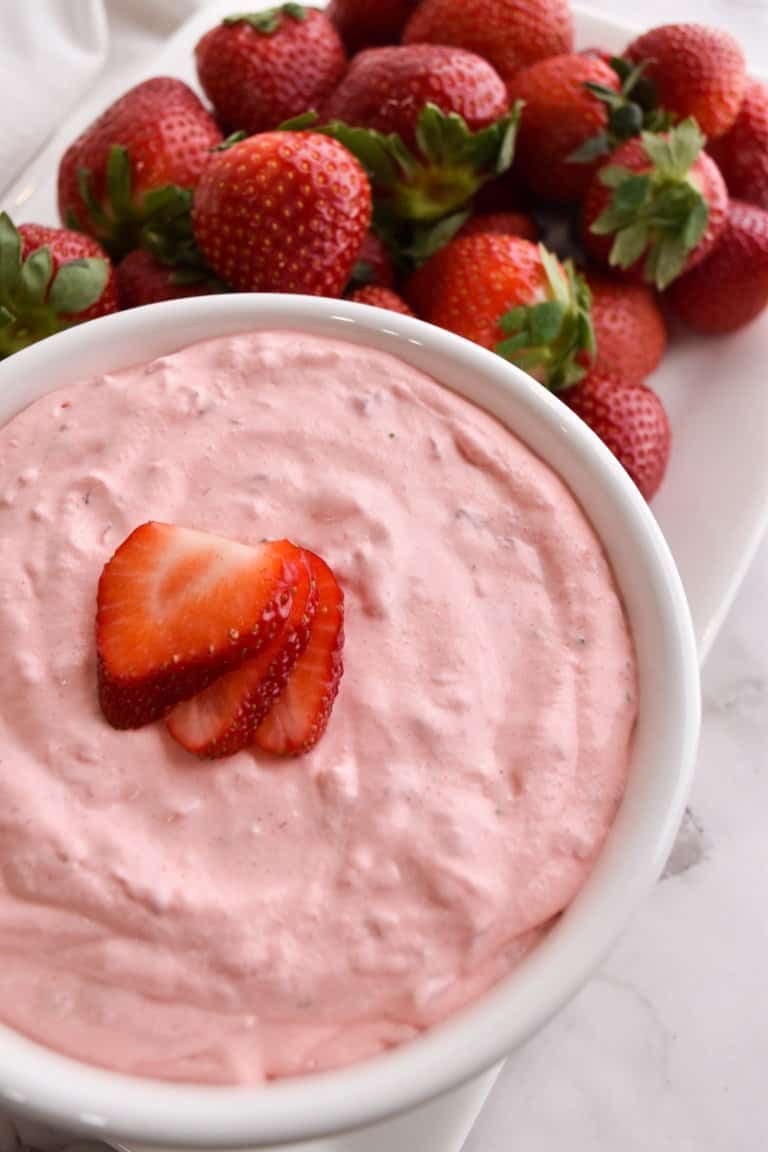 The Best Strawberry Fluff Dip