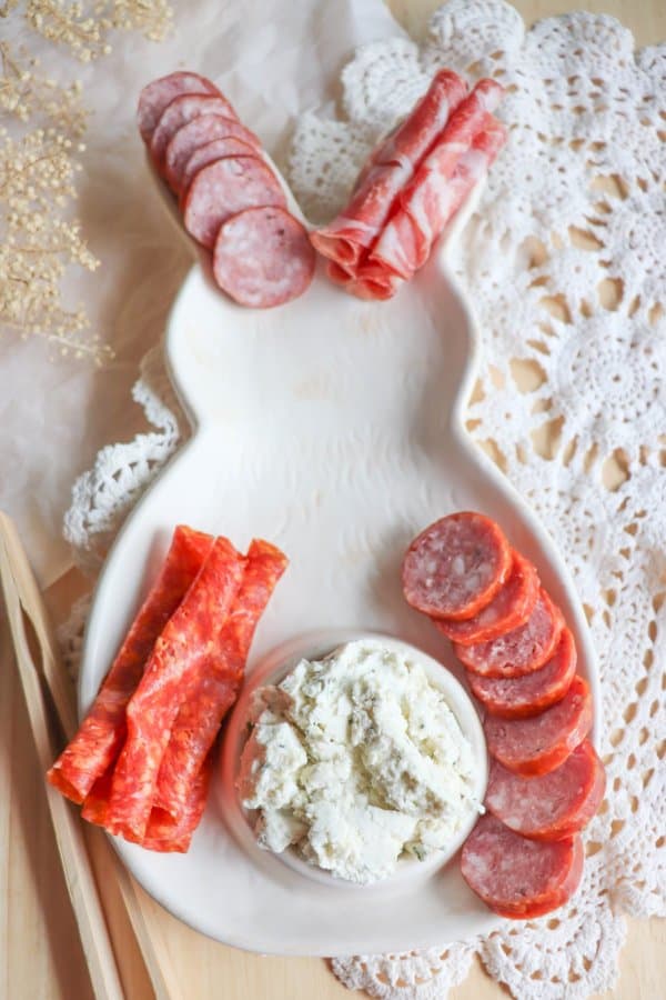 Easter Bunny Charcuterie Process