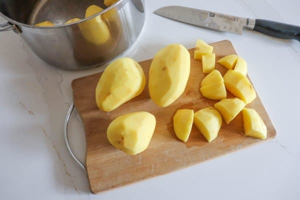 Herb and Garlic Mashed Potatoes process