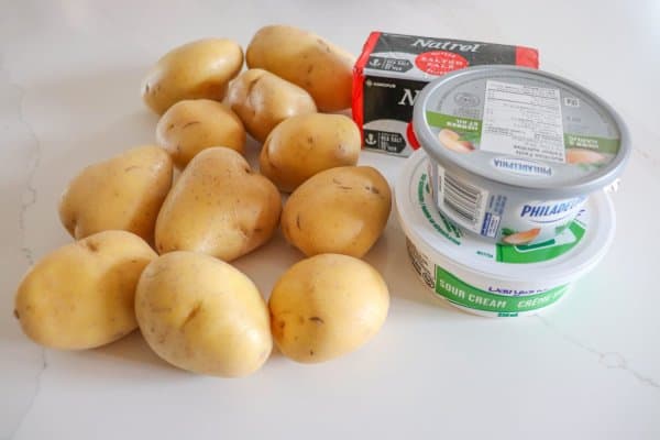 Herb and Garlic Mashed Potato Ingredients