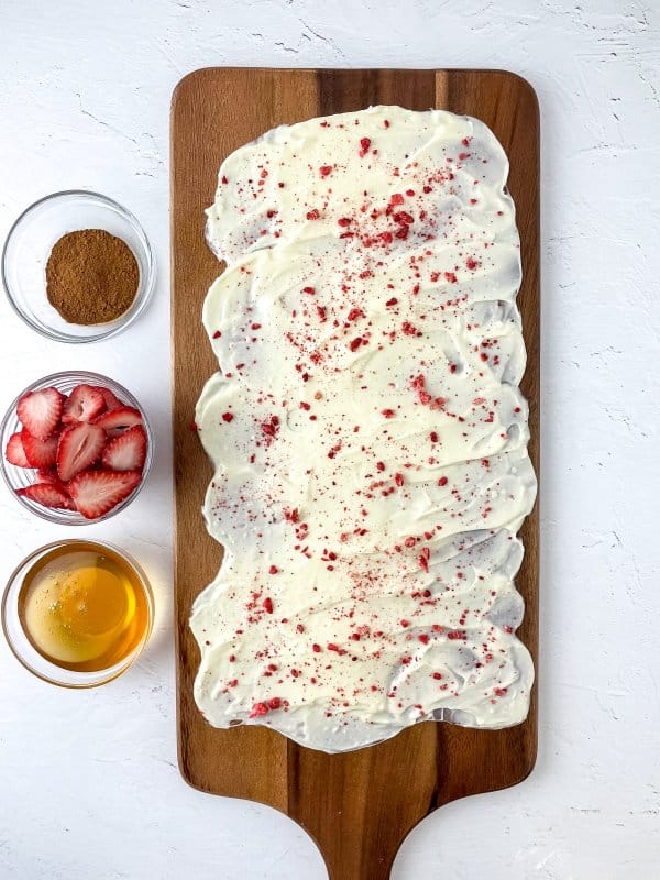 Straw berry butter board process