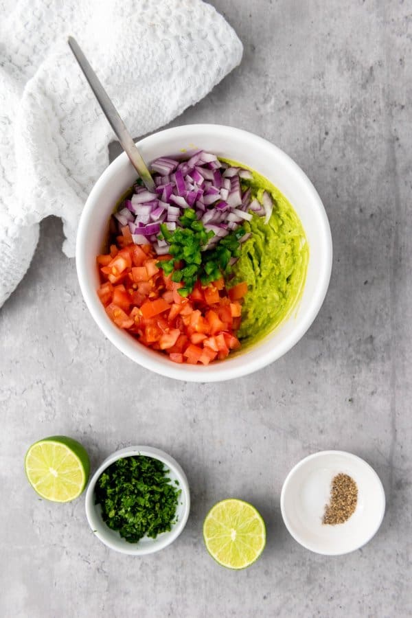 Guacamole recipe process