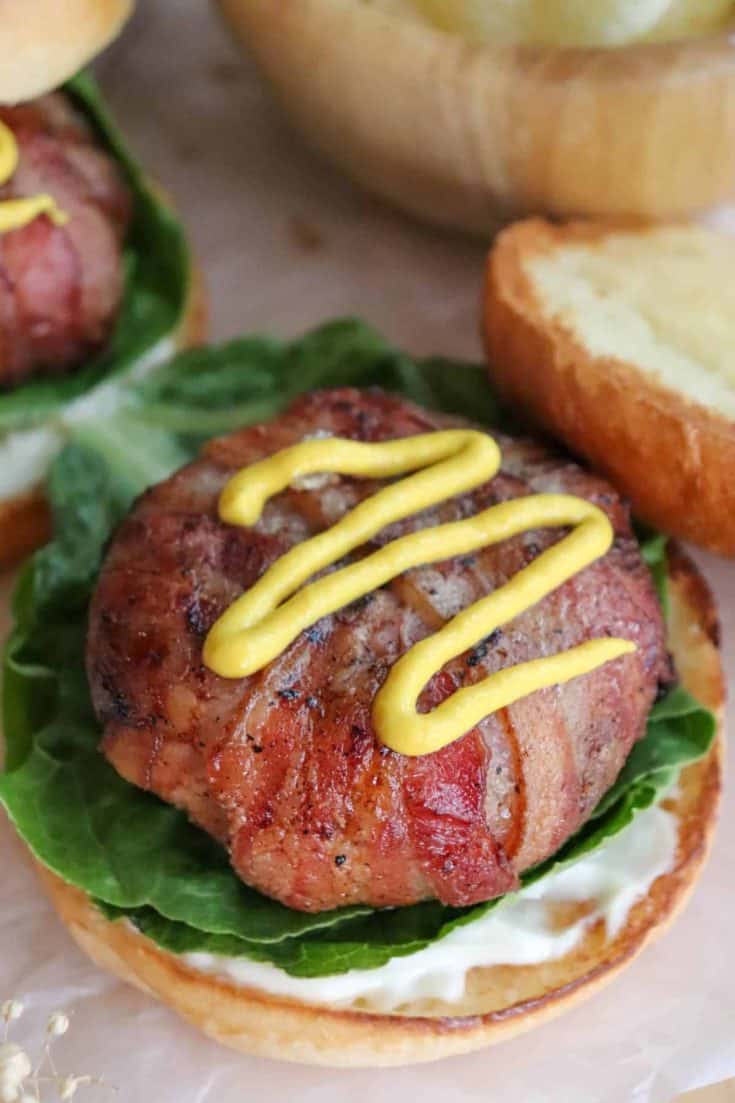 Grilled Bacon Wrapped Burger, Char-Broil