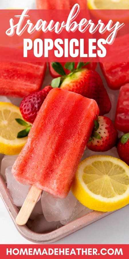 Strawberry Lemon Popsicle Recipe