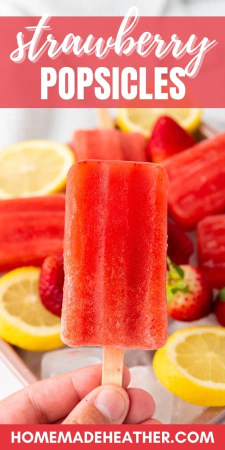 Strawberry Lemon Popsicle Recipe
