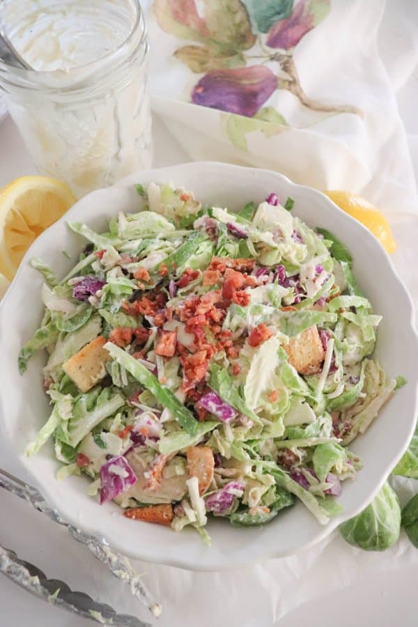 Brussels Sprouts Caesar Salad