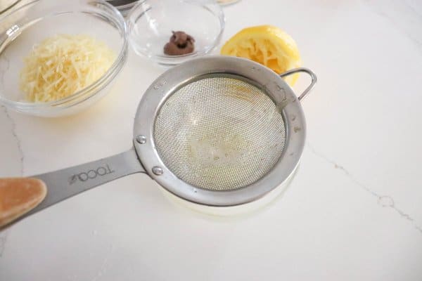 Squeeze fresh lemon juice