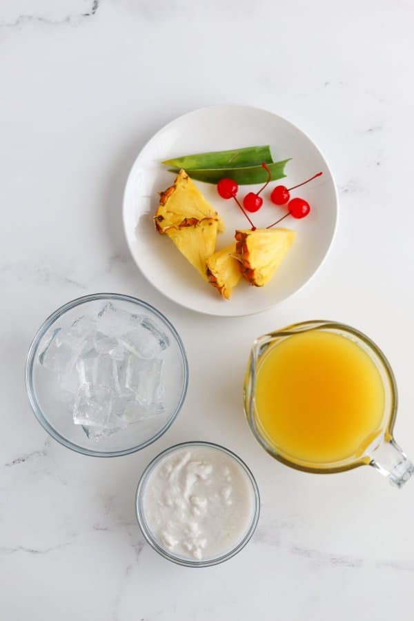 Pina Colada Mocktail Ingredients