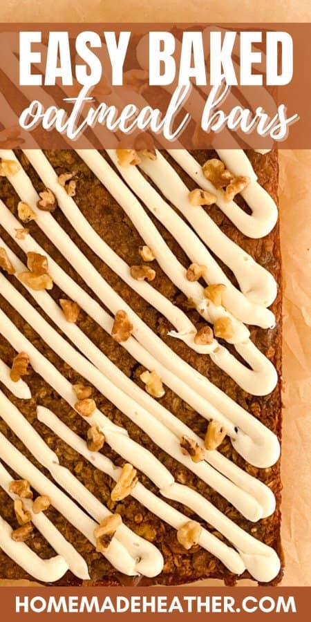 Easy Baked Oatmeal Bars