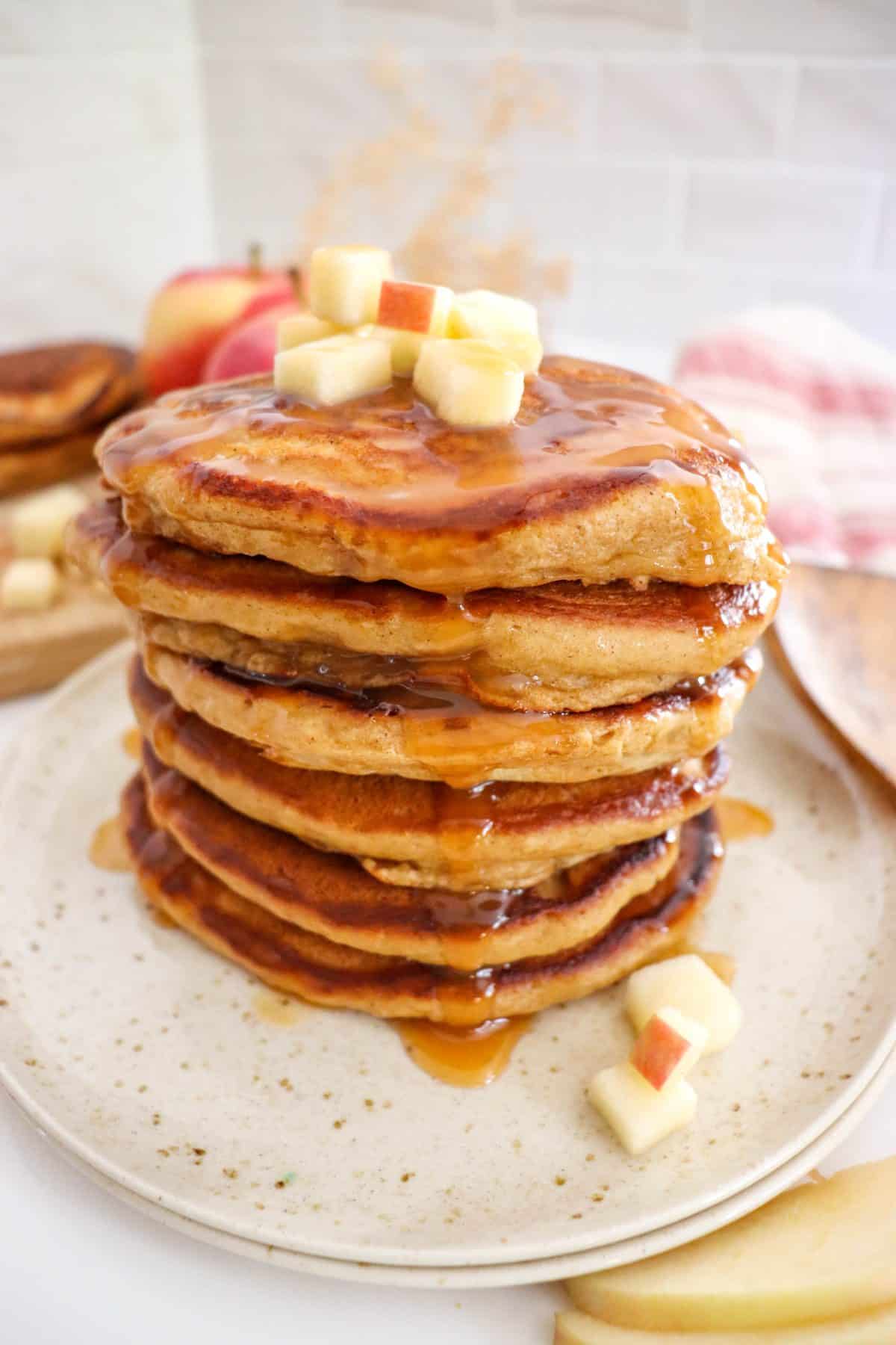 Apple Caramel Pancakes