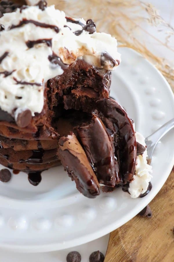 Bite of Chocolate pancakes
