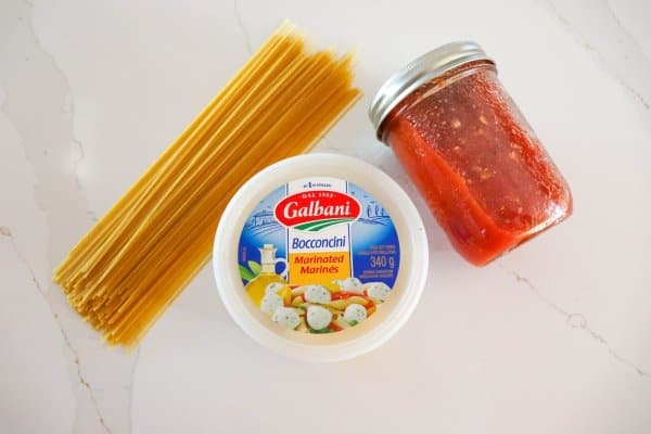 Halloween Spaghetti Ingredients
