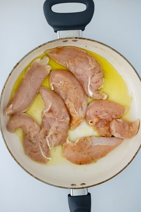 Lemon Orzo Chicken Process