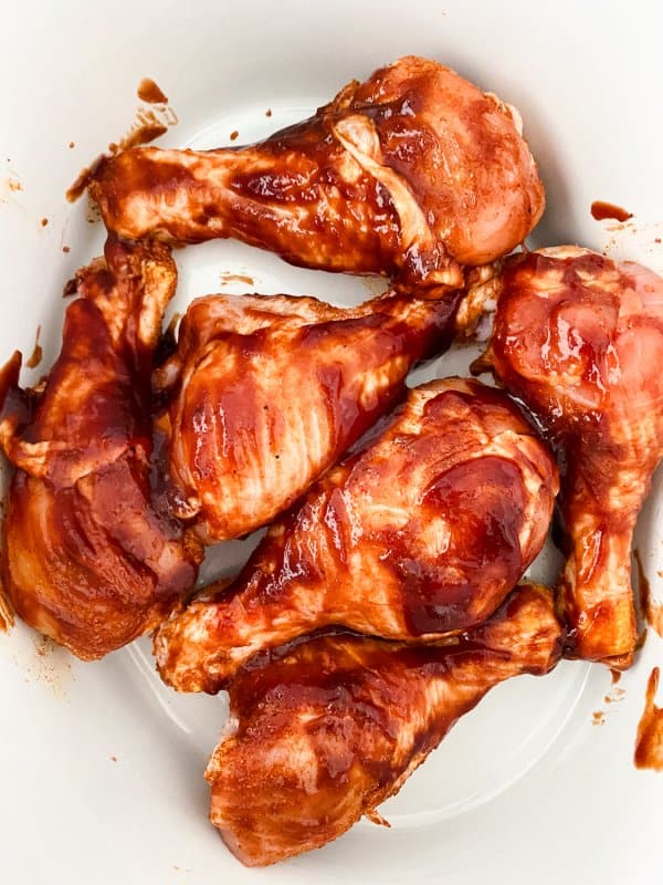 chicken legs in crockpot with bbq sauce