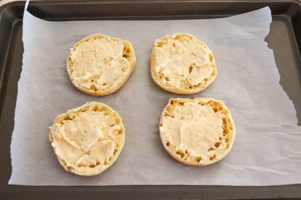 Halloween Garlic Toast Buttered