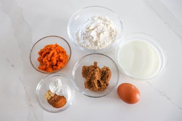 Pumpkin Spice Pancake Ingredients