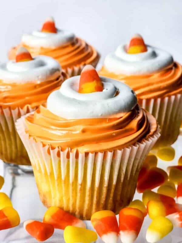 Candy Corn Cupcake Recipe » Homemade Heather