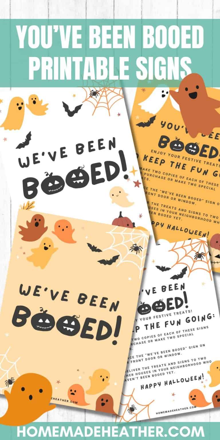 Free You’ve Been Booed Printables for Halloween