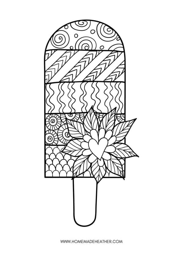 ice cream coloring pages