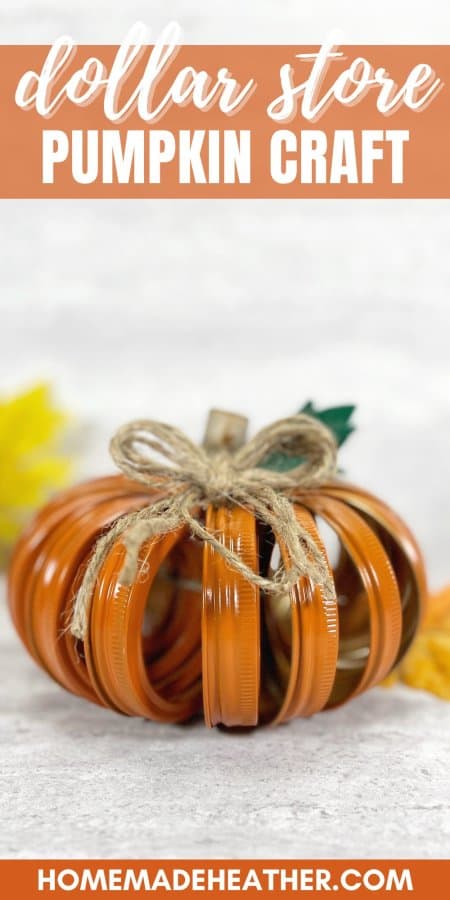 Dollar Store Pumpkin Craft