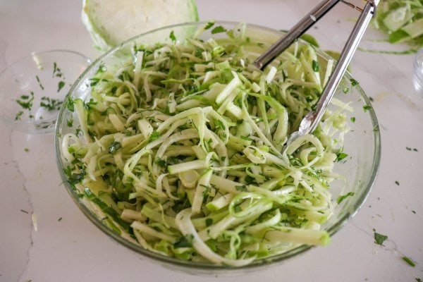 Apple Fennel Slaw Process