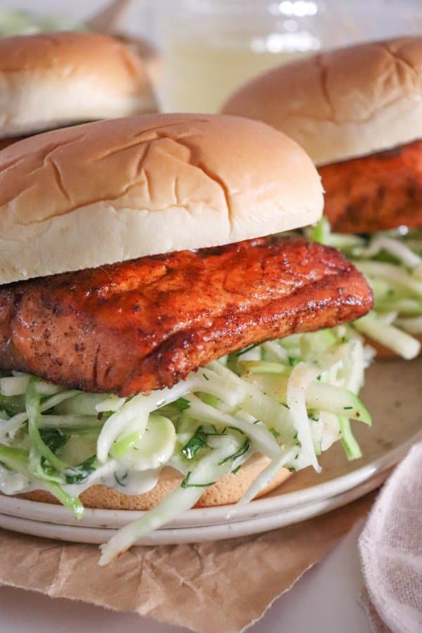 Blackened Salmon Burger Recipe