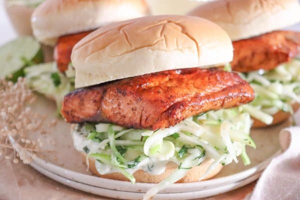 Blackened Salmon Burgers