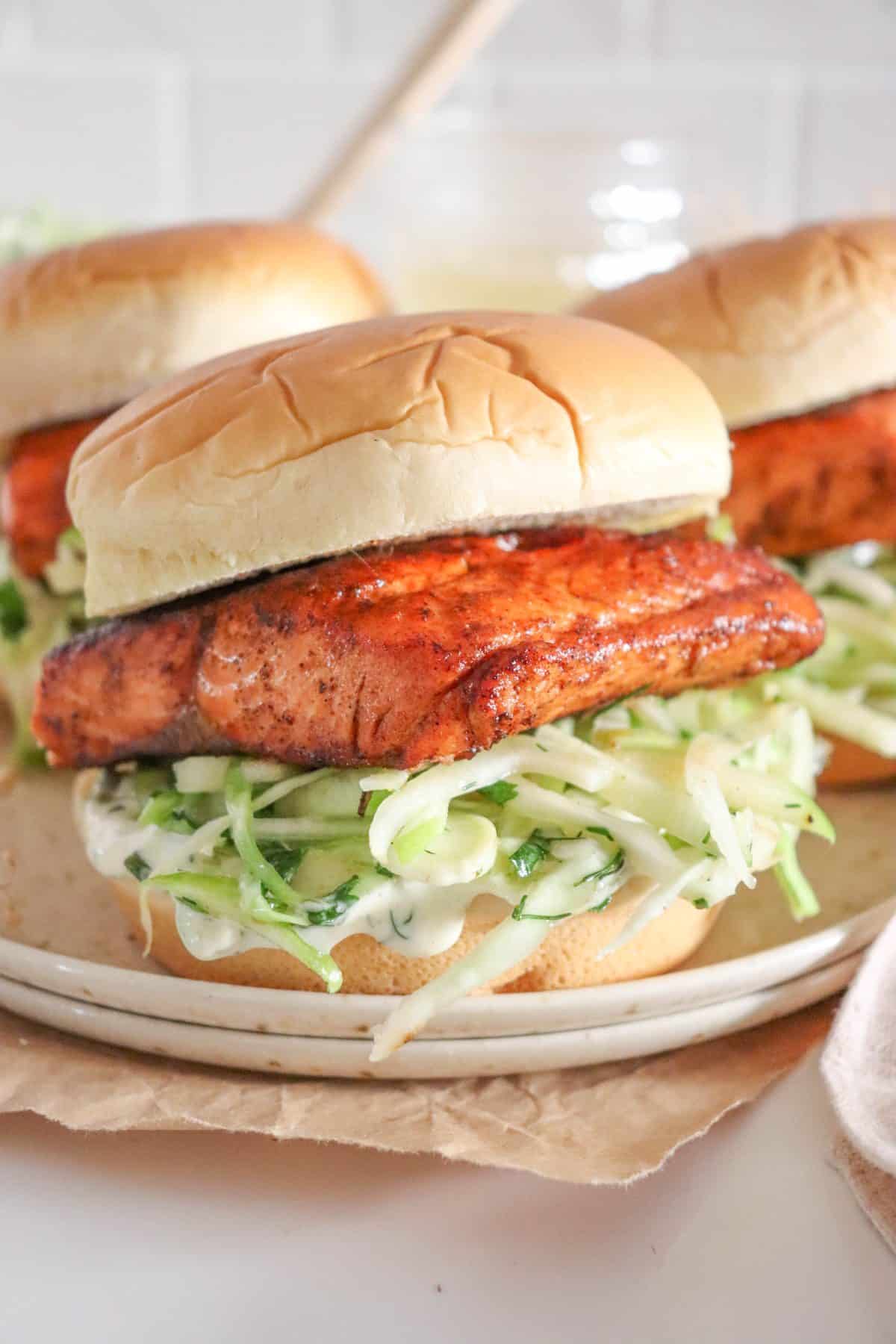 Blackened Salmon Burger Recipe