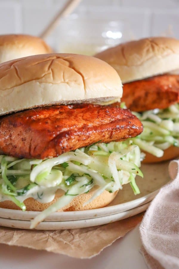 Easy Blackened Salmon Burger Recipe