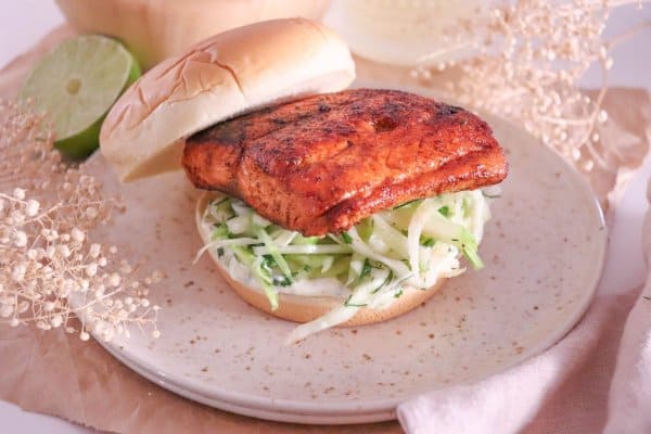 Easy Blackened Salmon Burger Recipe