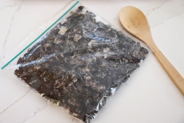 Worms in Dirt Recipe Process