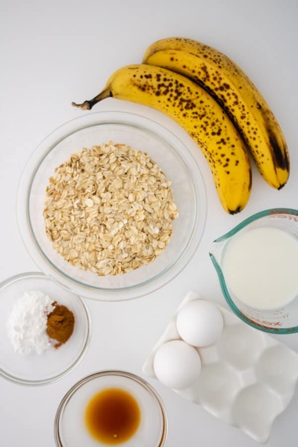 Banana Oat Pancakes Ingredients