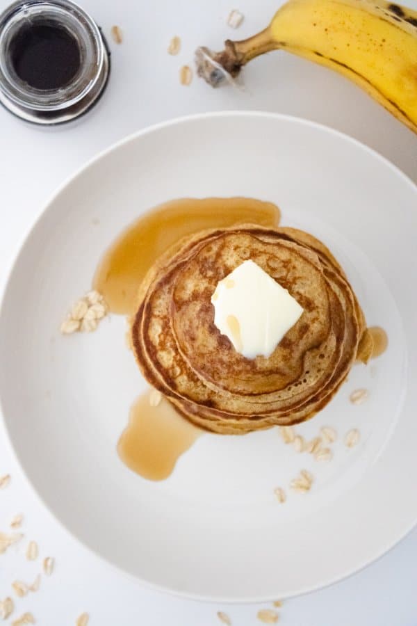 Banana Oat Pancakes