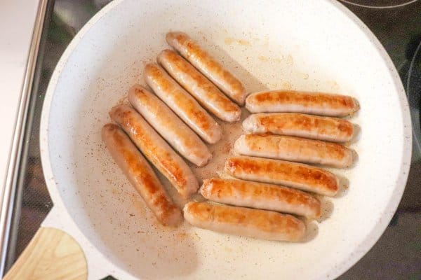 Sausage Pancake on a Stick Process