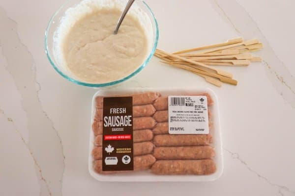 Sausage Pancake on a Stick Ingredients