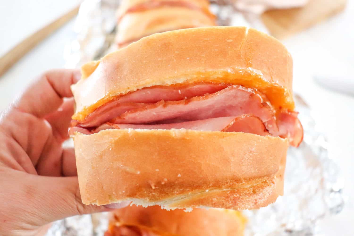 Pull Apart Ham and Cheese Sandwich Recipe