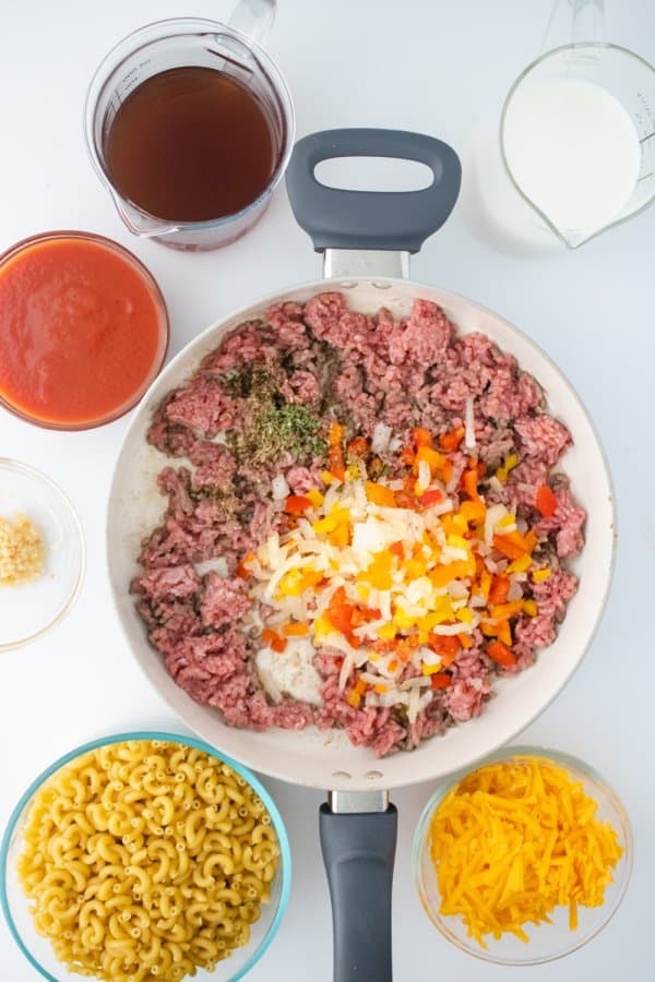 One Pot Homemade Hamburger Helper Ingredients