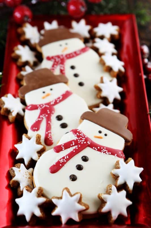 Starbucks Copycat Snowman Sugar Cookies