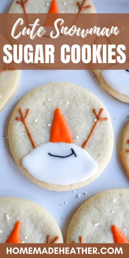 Easy Snowman Cookie Decorating with Royal Icing