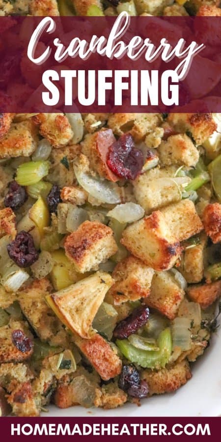 The Best Apple Cranberry Stuffing Recipe