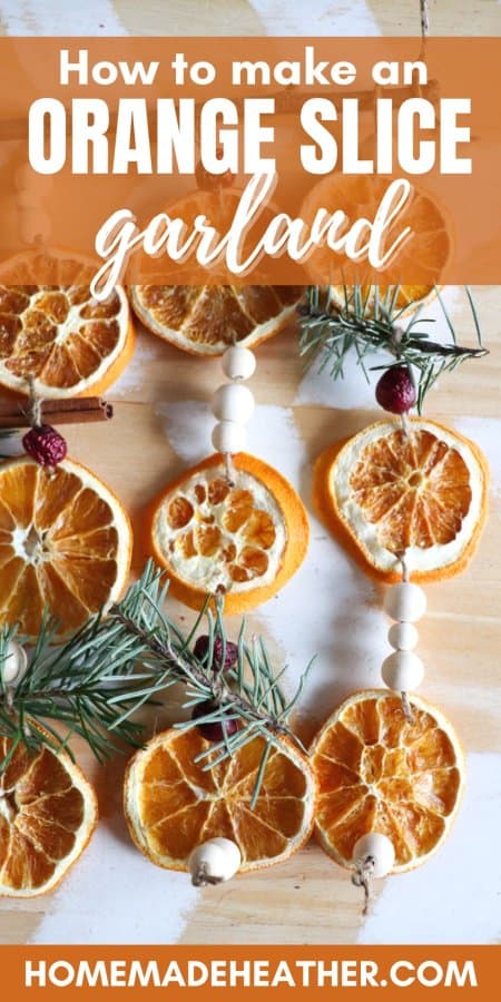 How to Make an Orange Slice Garland