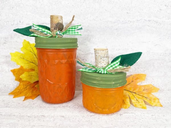 Mason Jar Pumpkin Craft