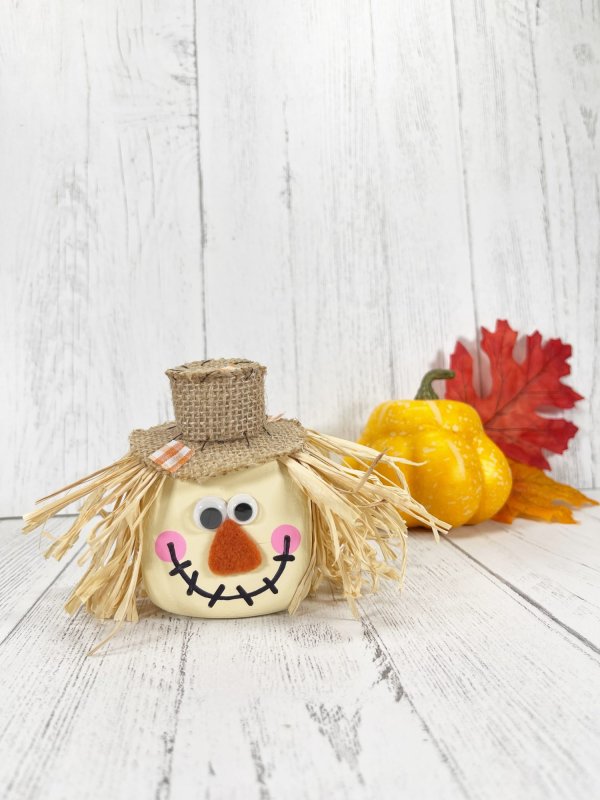 Dollar Store Foam Dice Scarecrow Craft