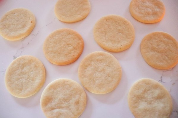 Circle sugar cookie cut out
